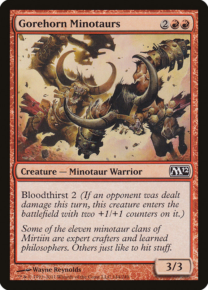 Gorehorn Minotaurs [Magic 2012] Magic: The Gathering