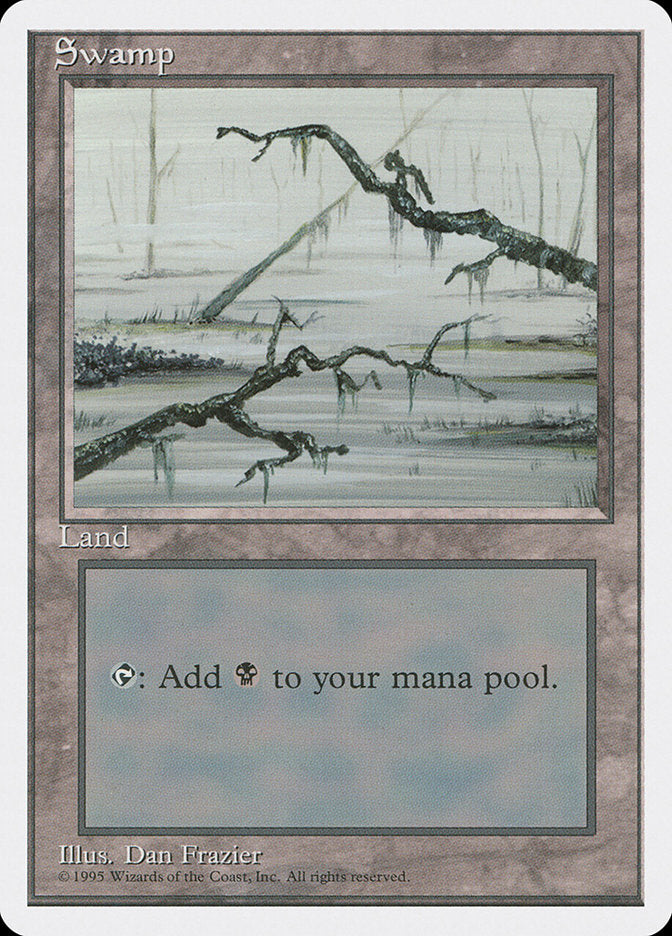 Swamp (Branches on Left and Right of Frame) [Fourth Edition] Magic: The Gathering