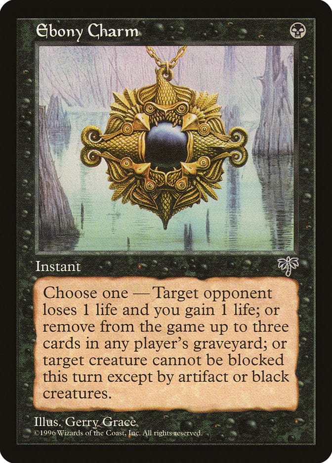 Ebony Charm [Mirage] Magic: The Gathering