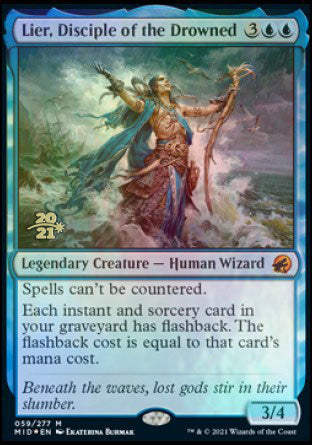 Lier, Disciple of the Drowned [Innistrad: Midnight Hunt Prerelease Promos] Magic: The Gathering