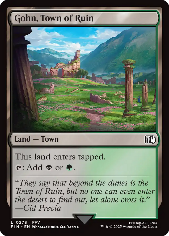 Gohn, Town of Ruin [FINAL FANTASY] Magic: The Gathering