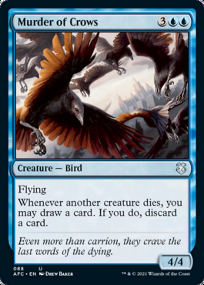 Murder of Crows [Dungeons & Dragons: Adventures in the Forgotten Realms Commander] Magic: The Gathering