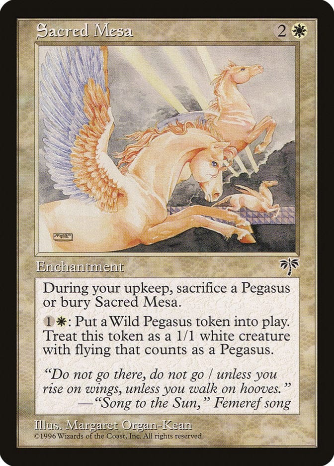 Sacred Mesa [Mirage] Magic: The Gathering