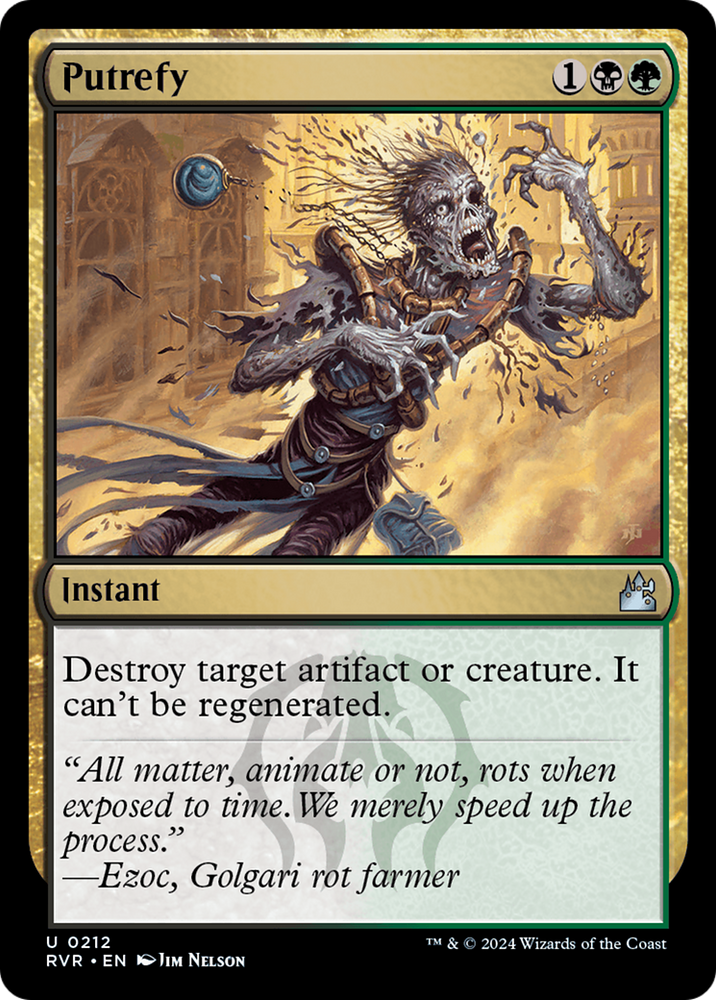 Putrefy [Ravnica Remastered] Magic: The Gathering