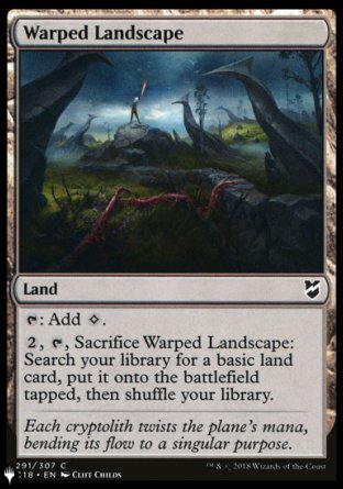 Warped Landscape [The List] Magic: The Gathering