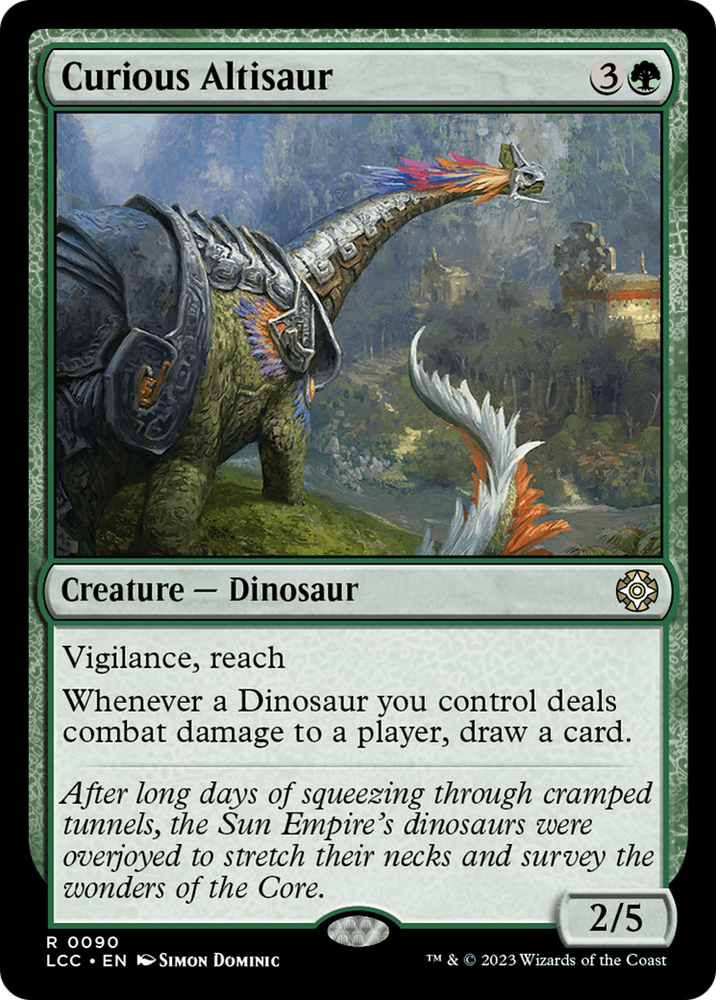 Curious Altisaur [The Lost Caverns of Ixalan Commander] Magic: The Gathering