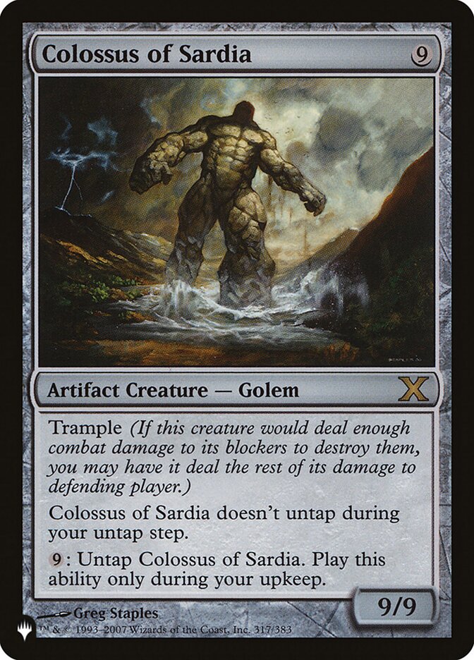 Colossus of Sardia [The List] Magic: The Gathering