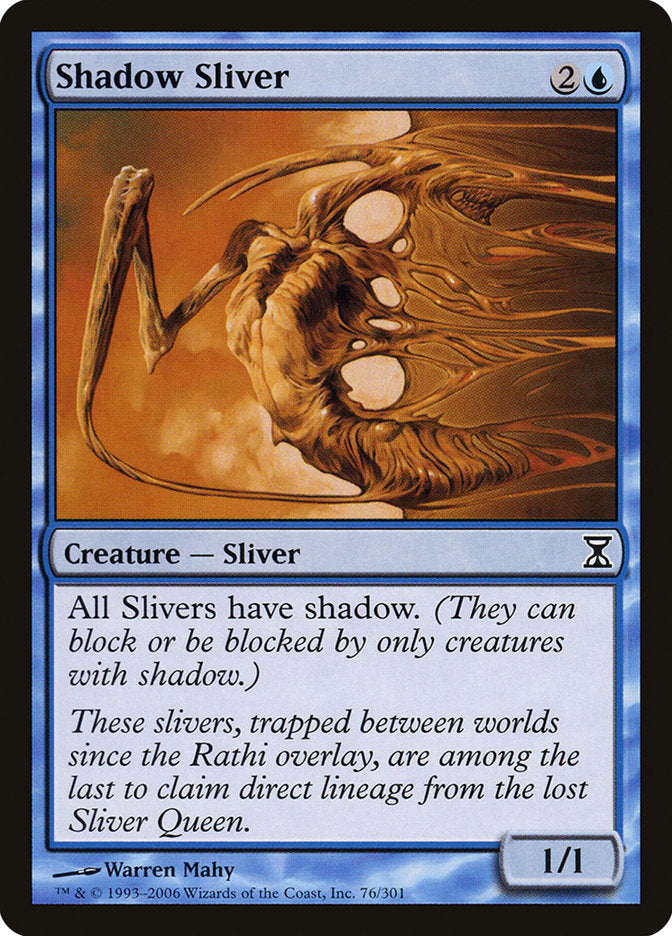 Shadow Sliver [Time Spiral] Magic: The Gathering