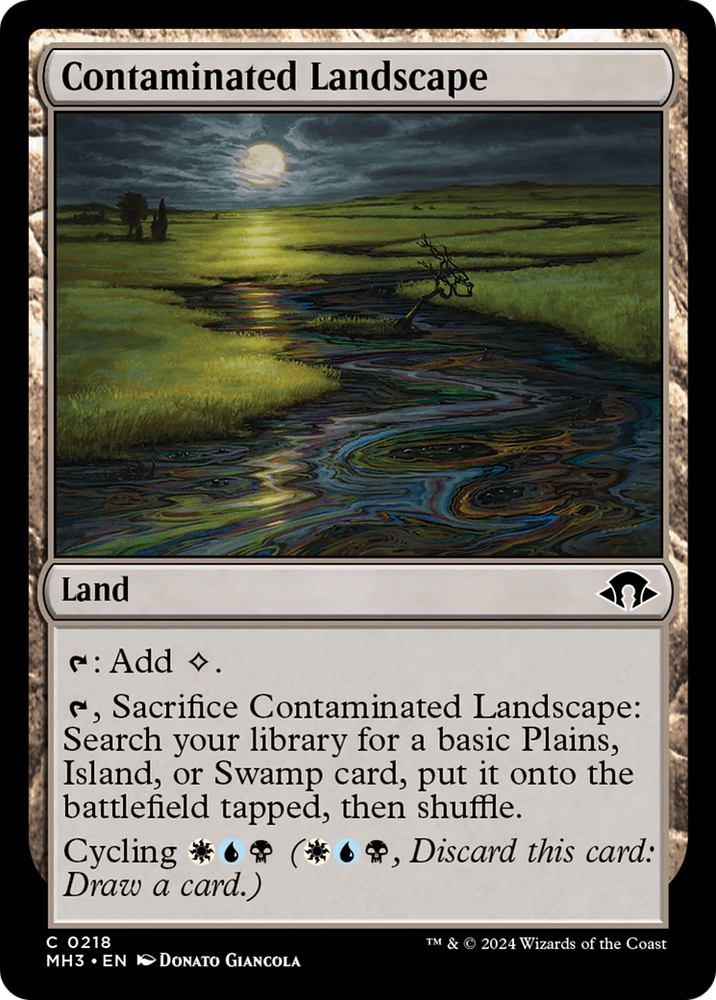 Contaminated Landscape [Modern Horizons 3] Magic: The Gathering