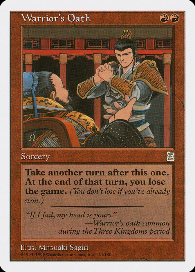 Warrior's Oath [Portal Three Kingdoms] Magic: The Gathering