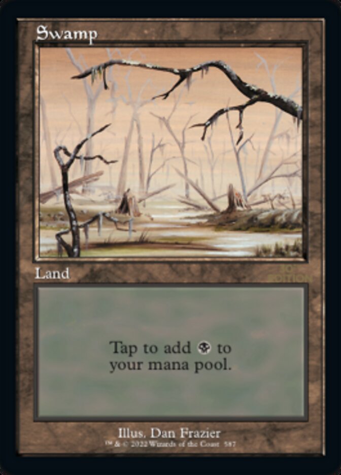 Swamp (Retro) (587) [30th Anniversary Edition] Magic: The Gathering