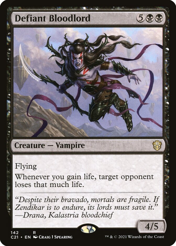 Defiant Bloodlord [Commander 2021] Magic: The Gathering