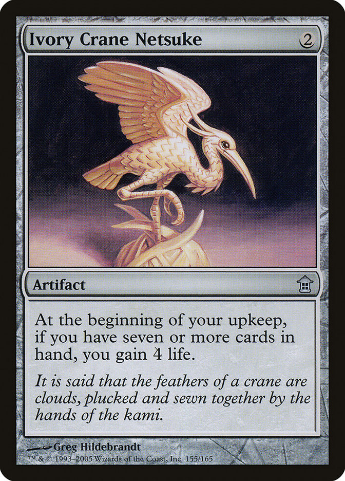 Ivory Crane Netsuke [Saviors of Kamigawa] Magic: The Gathering