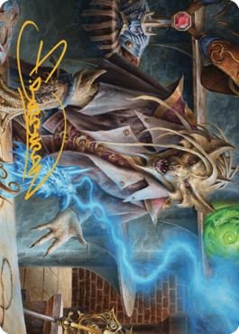 Renari, Merchant of Marvels Art Card (Gold-Stamped Signature) [Commander Legends: Battle for Baldur's Gate Art Series] Magic: The Gathering