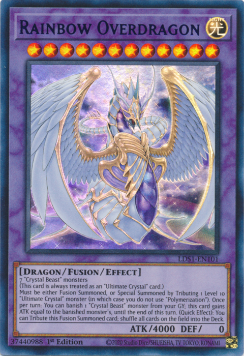 Rainbow Overdragon (Purple) [LDS1-EN101] Ultra Rare - Yugioh Cards For Your TCG Needs!