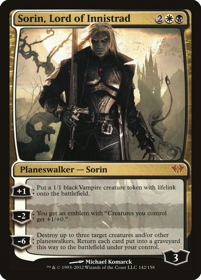 Sorin, Lord of Innistrad [Dark Ascension] Magic: The Gathering