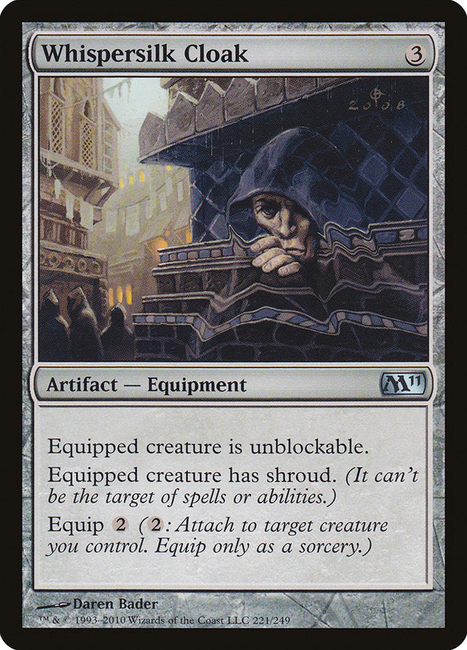 Whispersilk Cloak [Magic 2011] Magic: The Gathering
