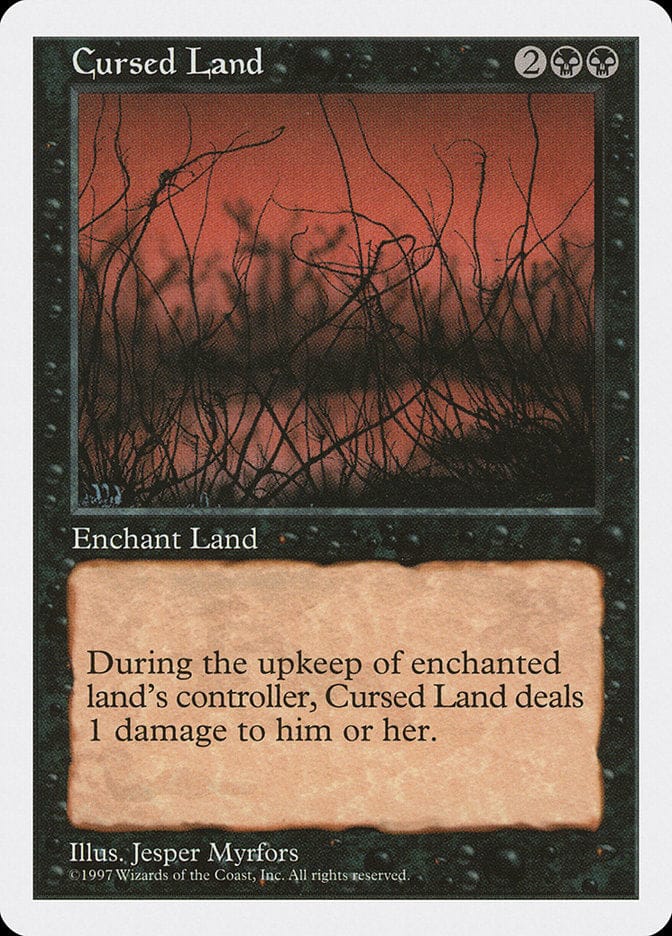 Cursed Land [Fifth Edition] Magic: The Gathering