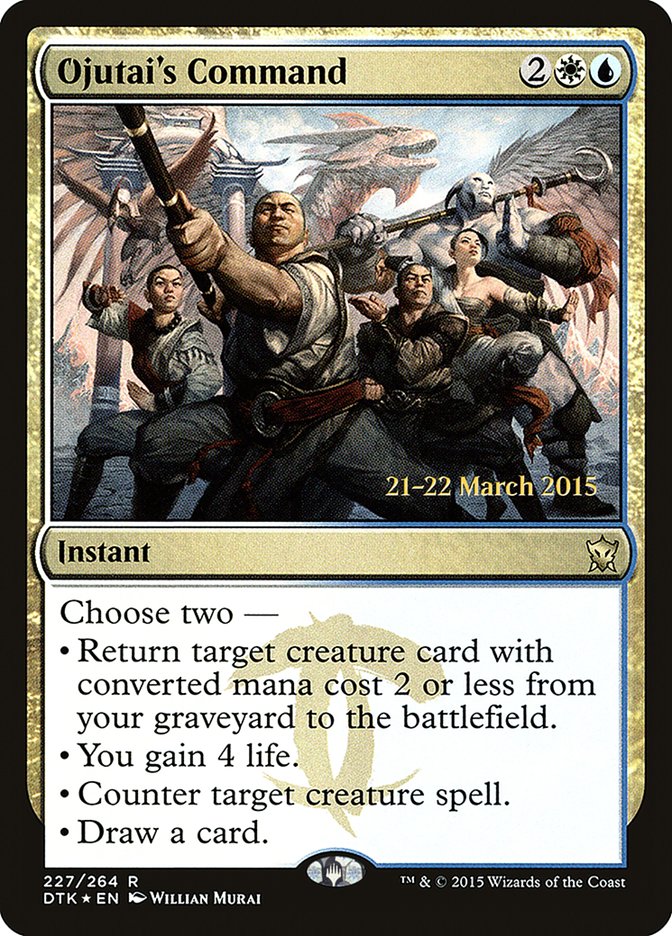 Ojutai's Command [Dragons of Tarkir Prerelease Promos] Magic: The Gathering