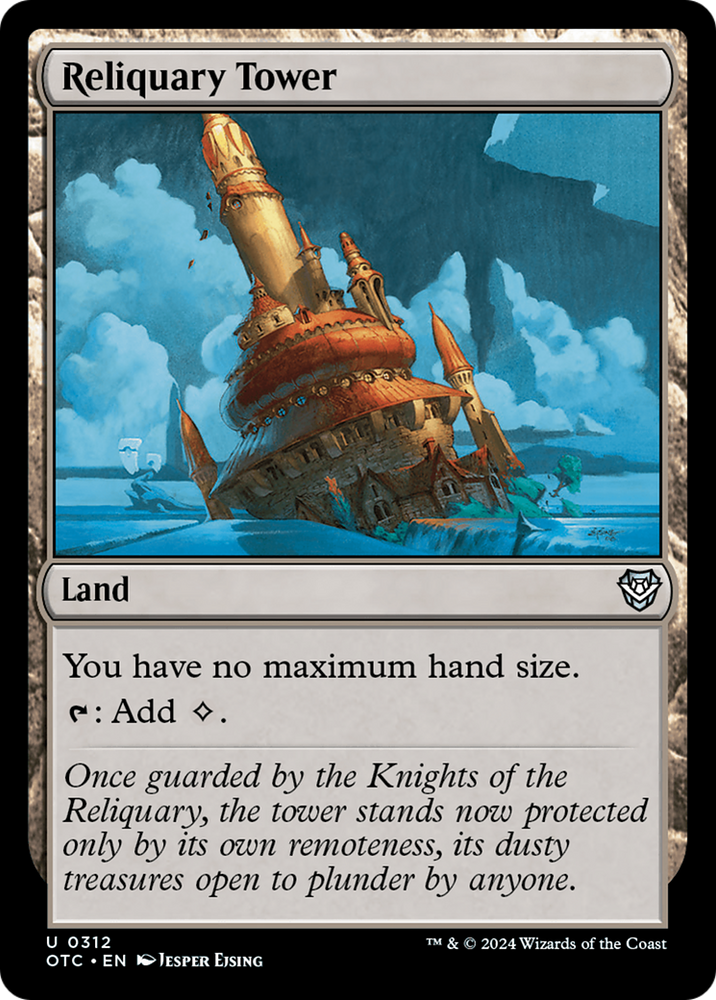 Reliquary Tower [Outlaws of Thunder Junction Commander] Magic: The Gathering
