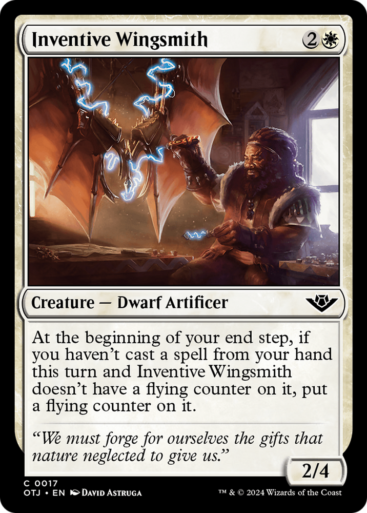 Inventive Wingsmith [Outlaws of Thunder Junction] Magic: The Gathering