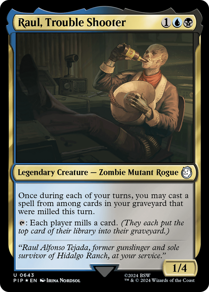 Raul, Trouble Shooter (Surge Foil) [Fallout] Magic: The Gathering