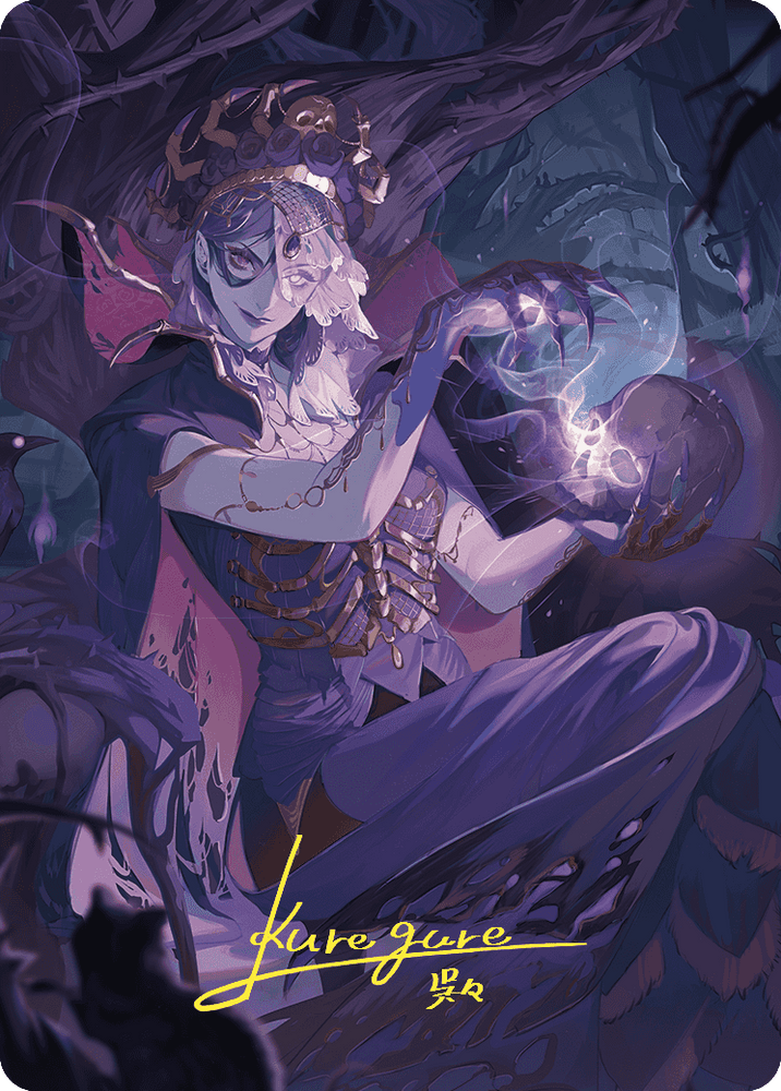 Necropotence Art Card (Gold-Stamped Signature) [Wilds of Eldraine Art Series] Magic: The Gathering