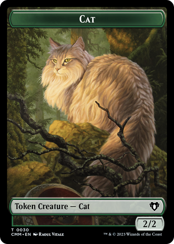 Cat Token (30) [Commander Masters Tokens] Magic: The Gathering