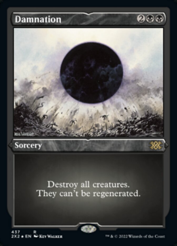 Damnation (Foil Etched) [Double Masters 2022] Magic: The Gathering