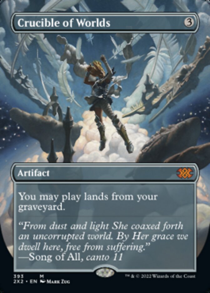Crucible of Worlds (Borderless Alternate Art) [Double Masters 2022] Magic: The Gathering