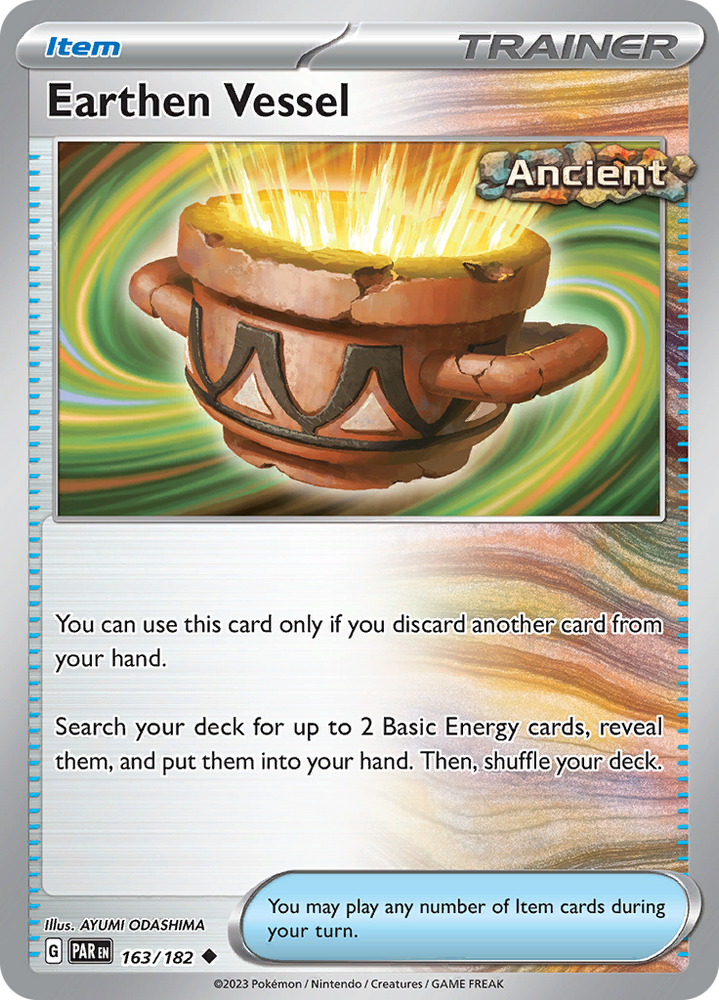 Earthen Vessel (163/182) [Scarlet & Violet: Paradox Rift] - Pokemon Cards For Your TCG Needs!