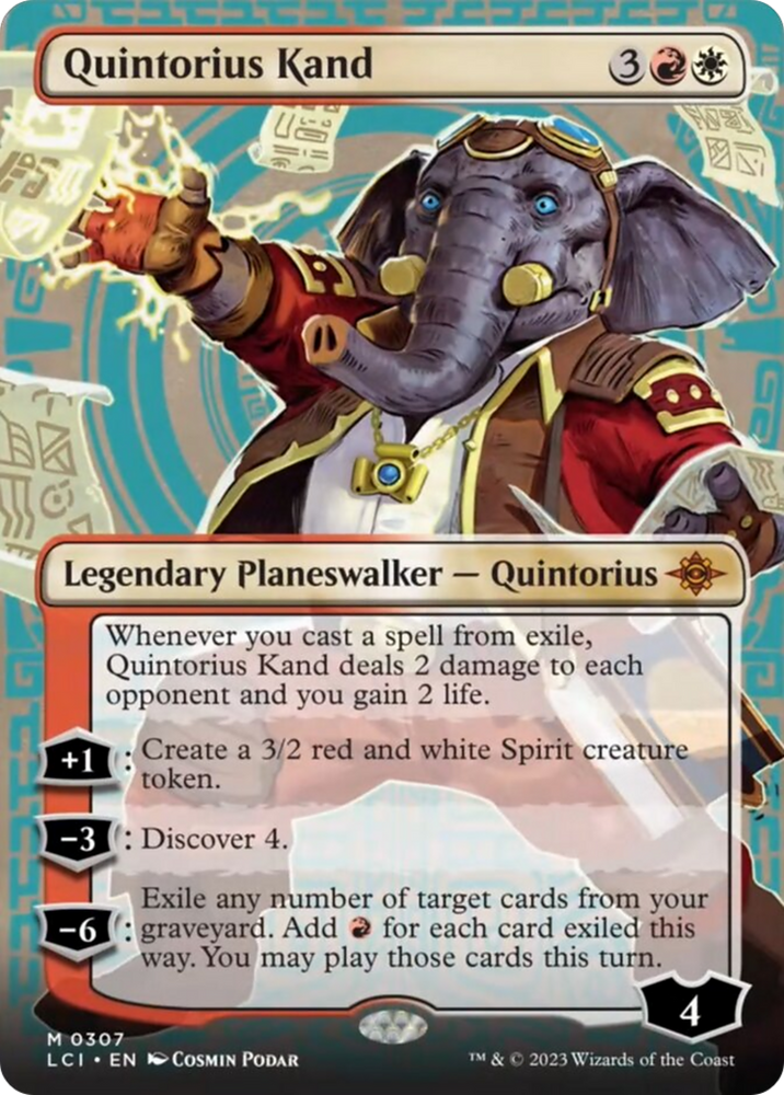 Quintorius Kand (0307) (Borderless) [The Lost Caverns of Ixalan] Magic: The Gathering