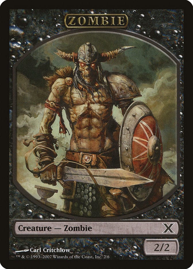 Zombie Token [Tenth Edition Tokens] Magic: The Gathering