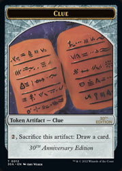 Clue Token (012) [30th Anniversary Tokens] Magic: The Gathering