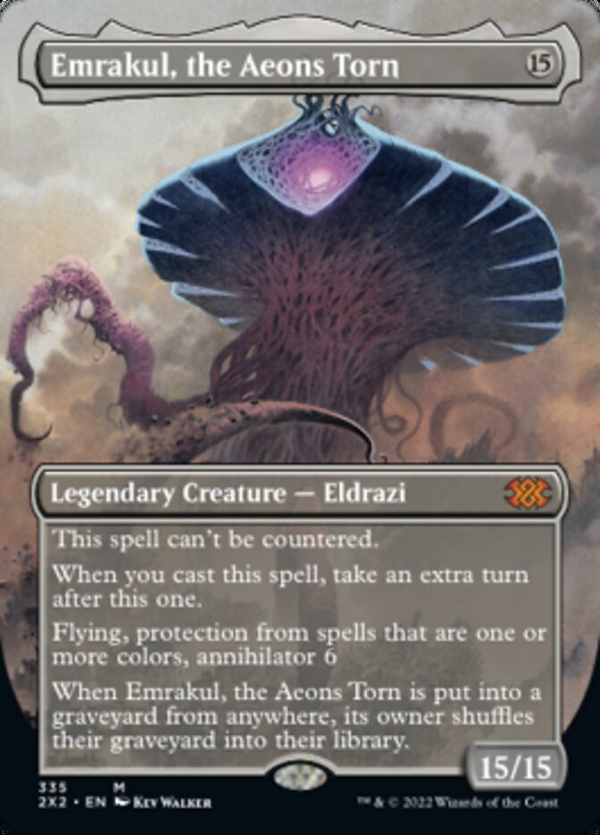 Emrakul, the Aeons Torn (Borderless Alternate Art) [Double Masters 2022] Magic: The Gathering