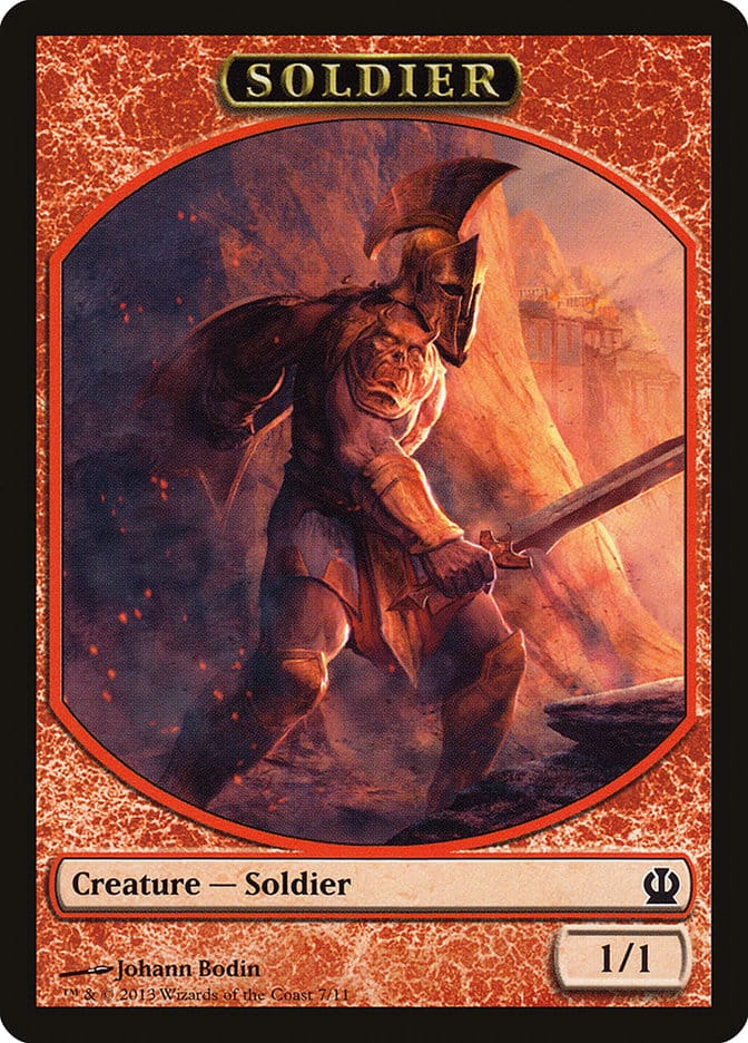 Soldier Token (7/11) [Theros Tokens] Magic: The Gathering