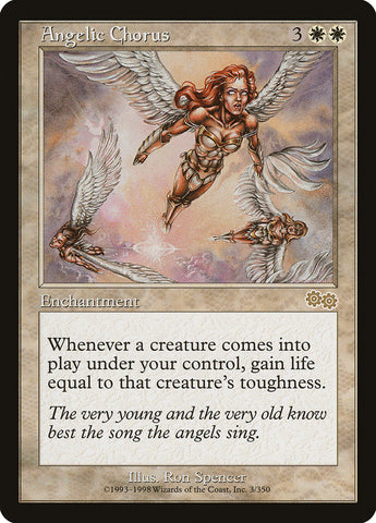 Angelic Chorus [Urza's Saga] Magic: The Gathering