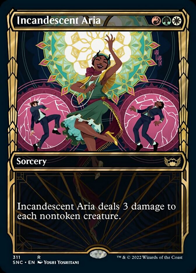 Incandescent Aria (Showcase Golden Age) [Streets of New Capenna] Magic: The Gathering