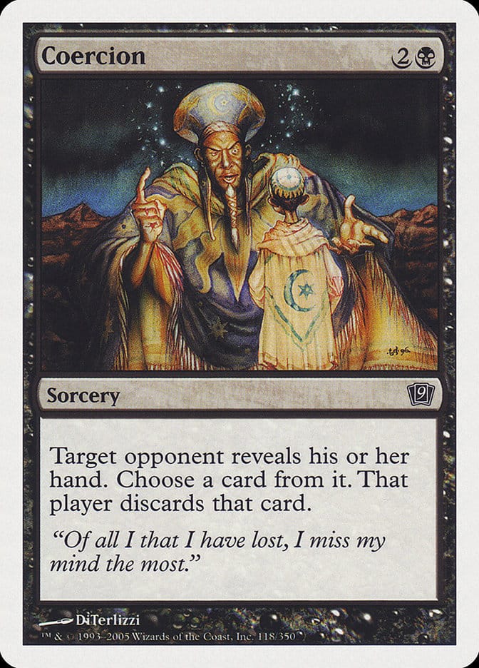 Coercion [Ninth Edition] Magic: The Gathering