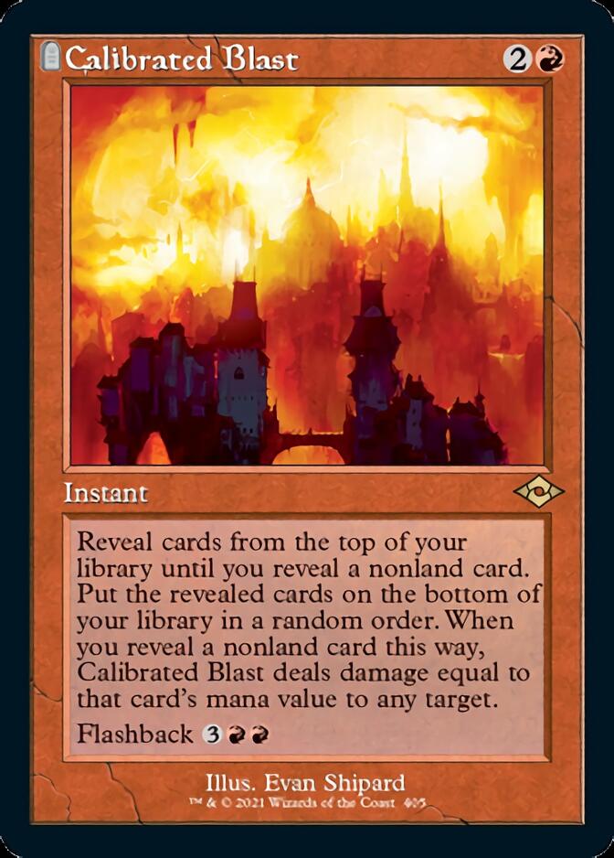 Calibrated Blast (Retro Foil Etched) [Modern Horizons 2] Magic: The Gathering