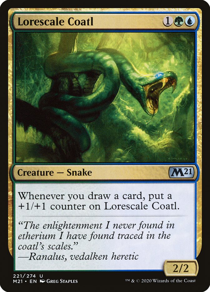 Lorescale Coatl [Core Set 2021] Magic: The Gathering