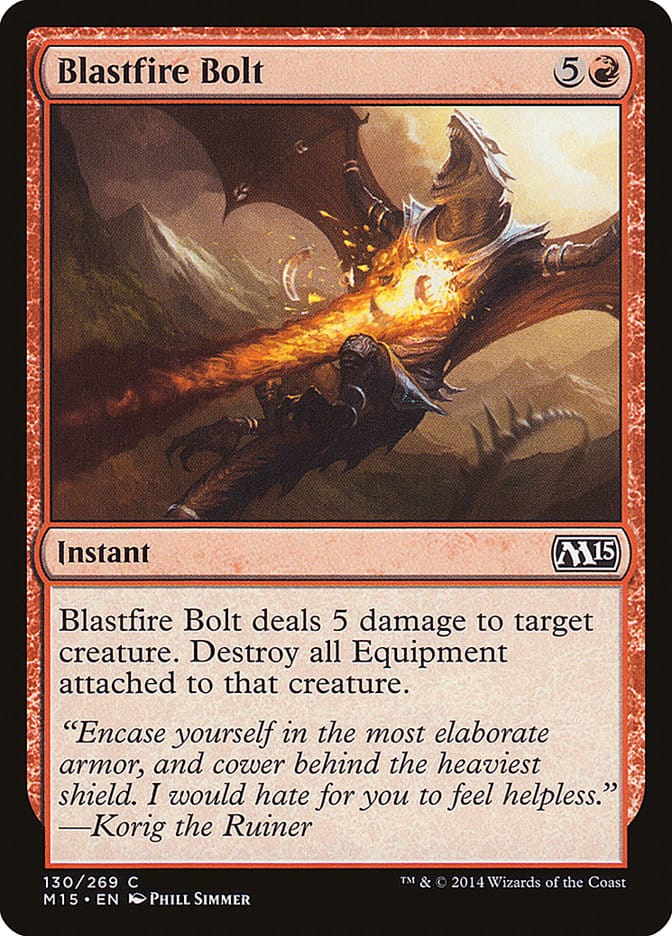 Blastfire Bolt [Magic 2015] Magic: The Gathering