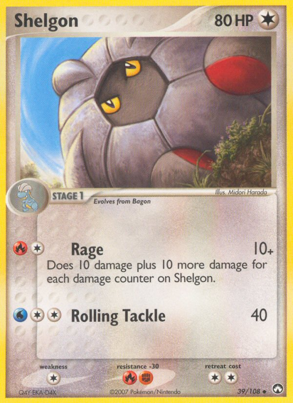 Shelgon (39/108) [EX: Power Keepers] Pokémon