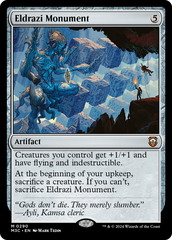Eldrazi Monument (Ripple Foil) [Modern Horizons 3 Commander] Magic: The Gathering