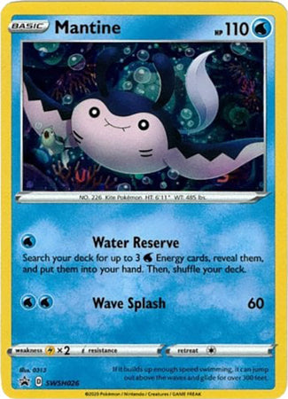 Mantine (SWSH026) [Sword & Shield: Black Star Promos] Pokémon