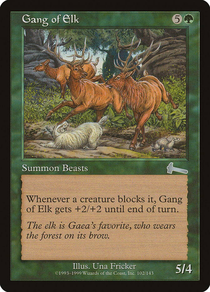 Gang of Elk [Urza's Legacy] Magic: The Gathering