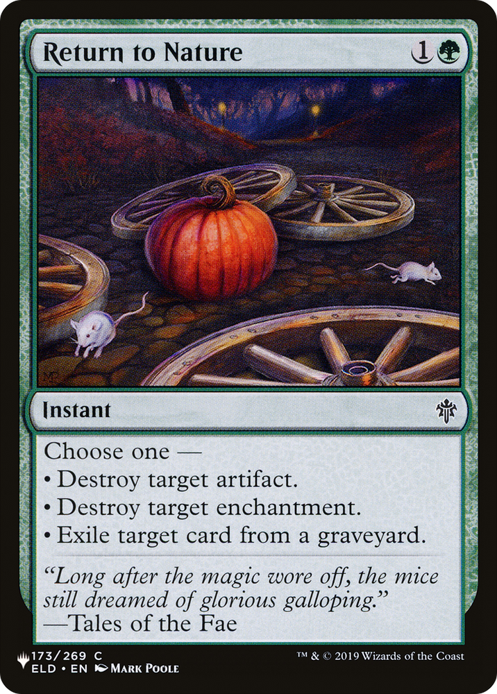 Return to Nature [The List] Magic: The Gathering