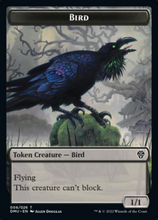 Soldier // Bird (006) Double-Sided Token [Dominaria United Tokens] Magic: The Gathering