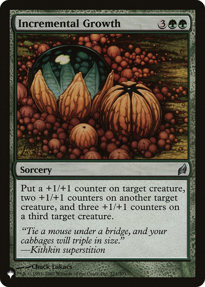 Incremental Growth [The List] Magic: The Gathering