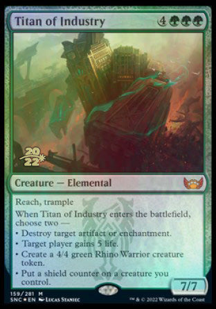 Titan of Industry [Streets of New Capenna Prerelease Promos] Magic: The Gathering